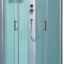 FUO衛浴:90公分 牆壁免防水 四面強化玻璃獨立淋浴間(含花灑)(A7090F-W)都更房最佳選擇！最後一組特價！