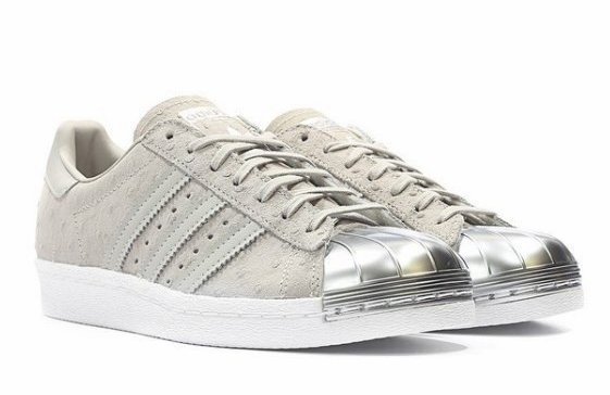 14 現貨adidas Superstar 80S Metal Toe 灰金屬鞋頭亮銀色S76711 23cm