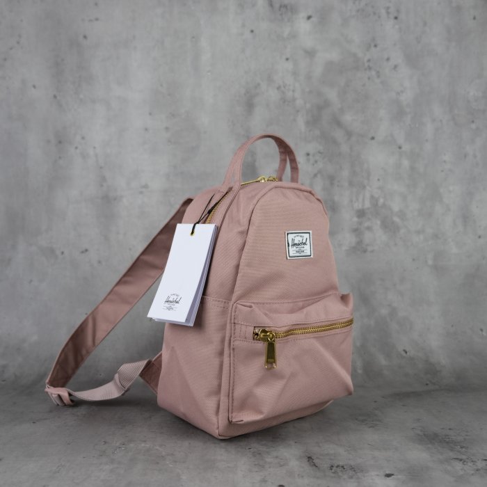 Herschel Nova mini 迷你 金屬拉鍊 後背包 玫瑰粉 Ash Rose 10501-02077-OS