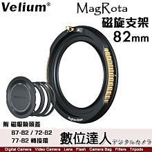 Velium 銳麗瓏 MagRota Base 磁旋支架 82mm［附磁吸鏡頭蓋＋收納包＋轉接環］磁吸 快裝