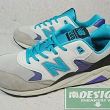 南◇特價 NEW BALANCE 580 MRT580WT 灰藍紫 史迪奇 奶油底 3M反光  麂皮 透氣 彩色筆 男鞋