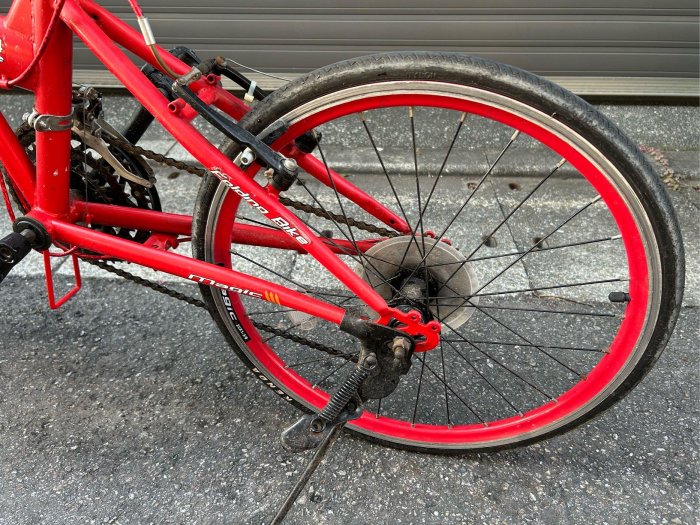 二手腳踏車/自行車/單車 Magic M-2024紅色折疊腳踏車/小摺/24段變速小折，台北面交