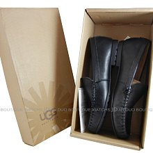 金鐸精品~2239 UGG 1003669 黑色牛皮男士休閒鞋 帆船鞋 全新品