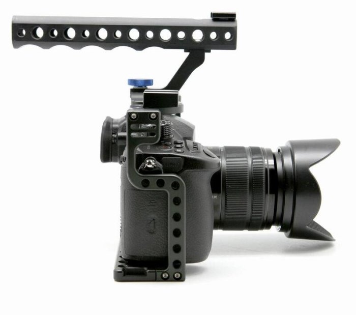 【臺灣攝影√數碼商城】適用于松下GH55S鋁合金兔籠 相機攝影攝像套件手提穩定器 配件