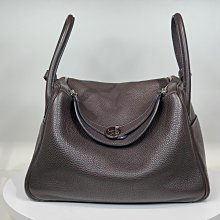 愛馬仕 Hermes  lindy 30  TC皮 HAVANA 咖啡色 8新 銀扣