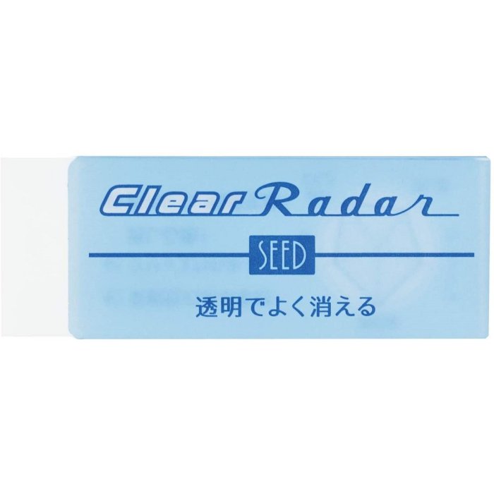 現貨[霜兔小舖]日本代購 日本製  SEED  透明橡皮擦  大款  EP-CL150