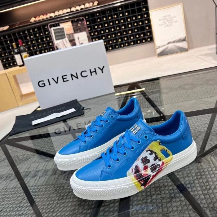 新品Givenchy紀梵希2022年簡約真皮鞋子日常休閑運動鞋低幫平底鞋促銷