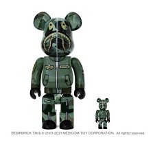 【日貨代購CITY】 BAPE ALPHA BE@RBRICK 100% 400% SET 庫柏力克 聯名 公仔 預購