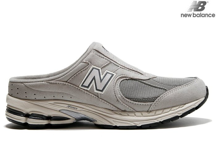 NEW BALANCE M2002RMI 2002 Mule 穆勒鞋淺灰色麂皮便鞋拖鞋涼鞋舒適腳