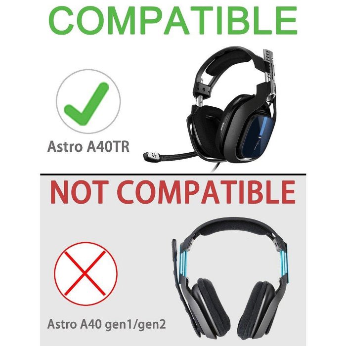 【熱賣精選】Astro A40TR A40 TR?遊戲耳機替換耳罩 適用於羅技Astro A40 TR?耳套 帶卡扣磁鐵一件式耳機套