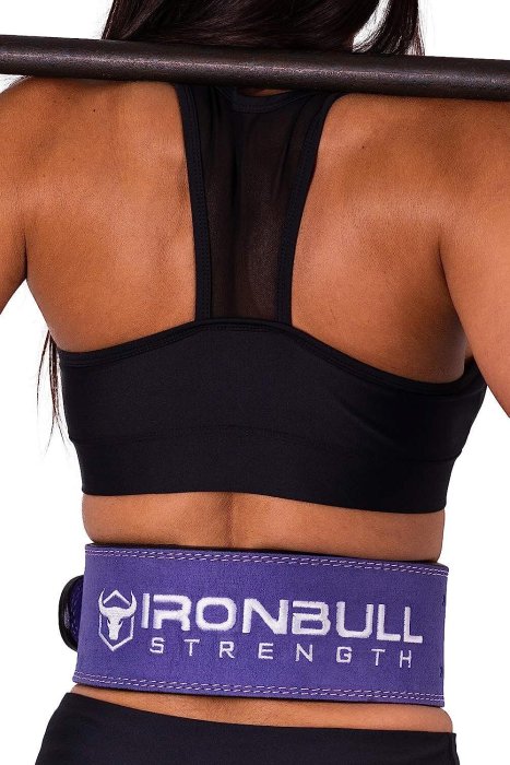 【鐵牛Iron Bull Strength】10mm麂皮健身腰帶（紫）皮革重訓腰帶 男女通用 深蹲 硬舉 臥推 預購🚀
