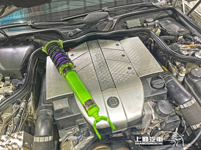 賓士 BENZ Brabus E-Class W211 氣壓避震 彈簧避震 壁虎 GECKO避震器 高低軟硬可調 街道版