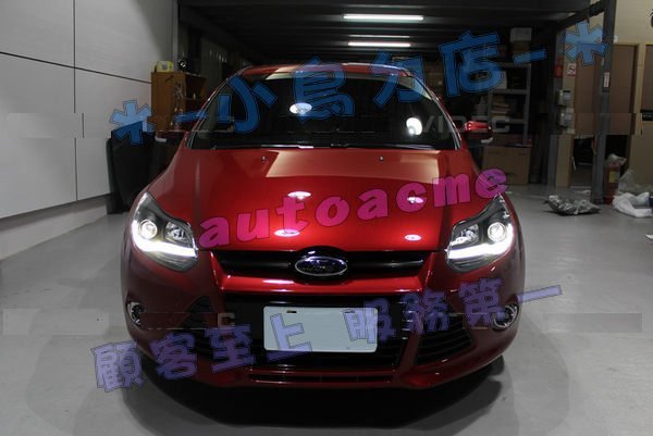 【小鳥的店】福特 MK3 FOCUS 大燈 DRL 日行燈 總成 原廠選配款 搭配HID 效果100分 Ford