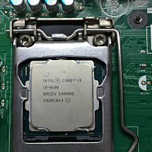 電腦雜貨店→1151  九代CPU   i3 9100 二手良品 $1600