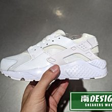 南🔥2022 8月 NIKE HUARACHE RUN GS 復古 襪套 武士鞋 女款 全白 654275-110