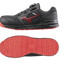 美迪 美津濃 MIZUNO BOA旋鈕款 輕量安全鞋 塑鋼頭工作鞋 (型號-225209)檢內登字第37104號