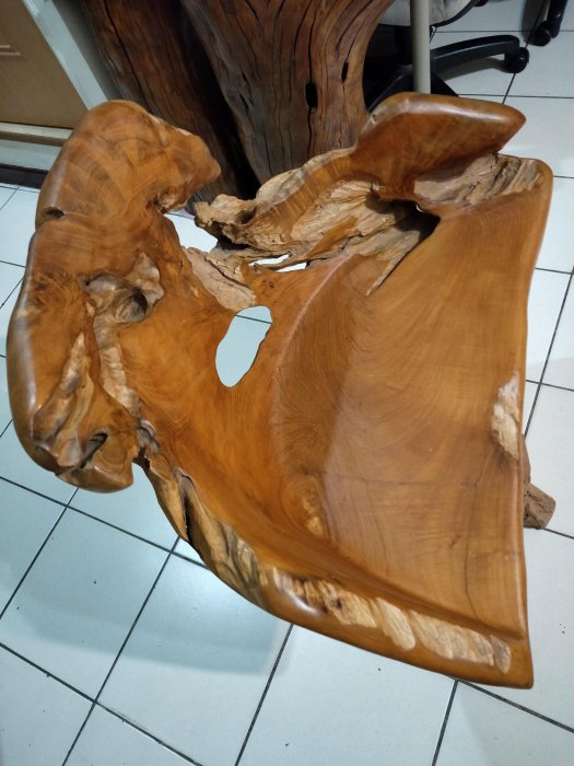 印尼老柚木 旋轉椅 休閒辦公椅