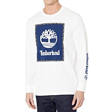 ☆【男生館】☆【TIMBERLAND BOX LOGO印圖長袖T恤】☆【TIM002F2】(S-M)