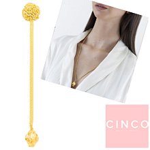 CINCO 葡萄牙精品 GOLDIE NECKLACE 925純銀鑲24K金塊項鍊 經典款