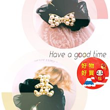 韓國時尚珍珠 可愛熊 氣質蝴蝶結 雪紡紗髮束髮飾手飾大腸圈