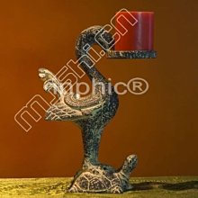 INPHIC-中式古典 仿銅燭臺 創意 蠟臺 石頭 道具 裝飾擺飾 延年燭臺
