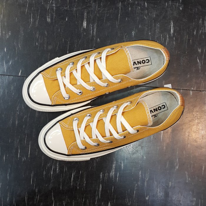 Converse All Star 70s 1970s 三星標 黃色 芥末黃 帆布 低筒 復刻 162063C