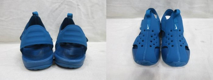 【NIKE}SUNRAY PROTECT 2 調整式兒童涼鞋 休閒涼鞋 包覆式涼鞋 孔雀藍943826-301 腳趾安全