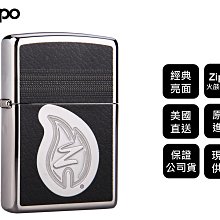 【寧寧精品*台中Zippo打火機30年專賣店】美國直送終身保固防風打火機 經典亮面 LOGO火焰雕刻紀念款 4416-3