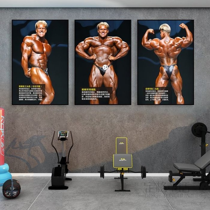 熱銷 喬卡特裝飾畫肌肉腹肌壯男海報掛畫健身房健美俱樂部猛男塑形壁畫*