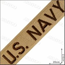 【ARMYGO】美軍軍種布條-US. NAVY (沙色)