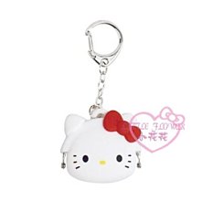 ♥小花花日本精品♥HelloKitty白色黑粉色粉色大頭大臉造型 可掛式迷你矽膠吊飾 零錢包收納包~8