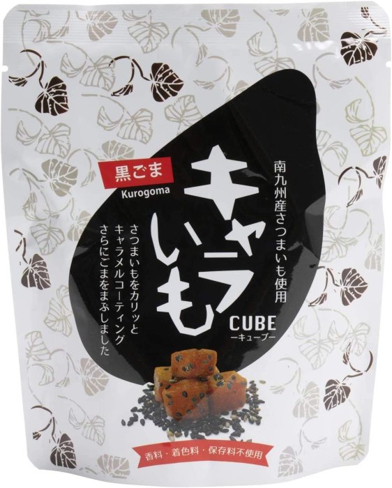 【黑芝麻85g/黃豆粉85g】日本 南九州 CUBE 焦糖地瓜塊 香濃 地瓜 紅薯 芝麻 黃豆 焦糖 橙香❤JP