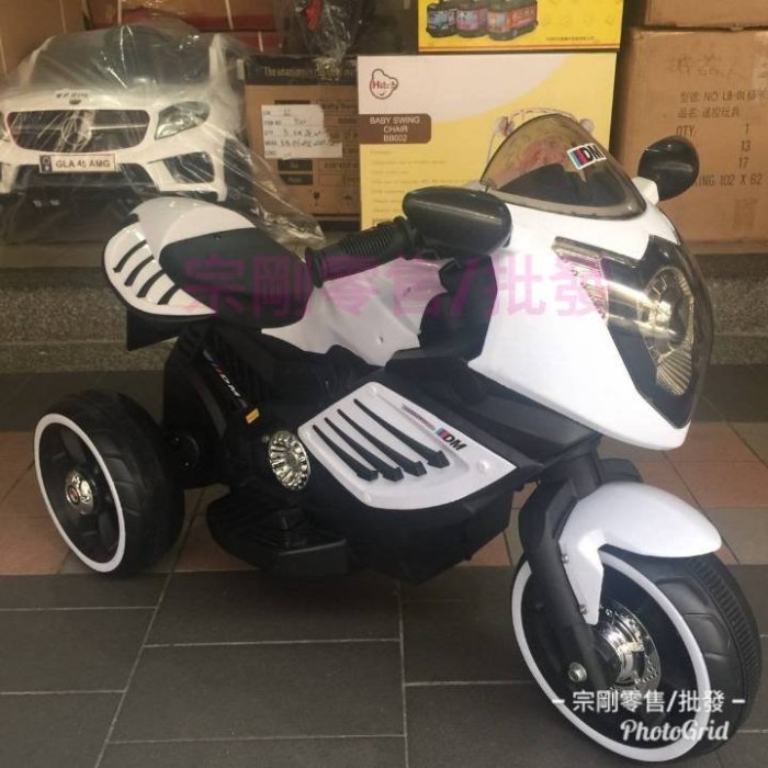 【宗剛零售/批發】重型機車造型童車 DM（中型） 摩托車 酷炫發光輪胎 多功能音響