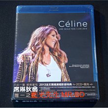 [藍光先生BD] 席琳狄翁 : 唯一之夜 2013 法文現場演唱 Celine 2013 BD + 2CD (索尼正版)