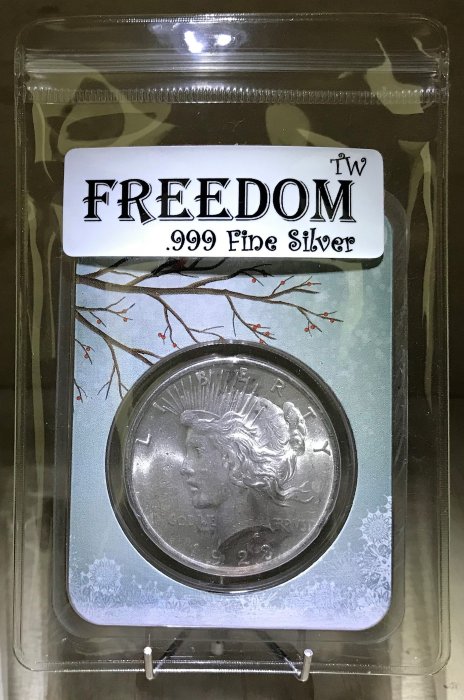 «自由銀»1923 Peace Silver Dollar Snowy Birds BU 和平銀元雪鳥銀幣 #273