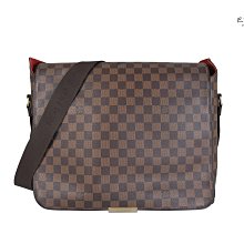 【巴黎站二手名牌專賣店】＊現貨＊LV 路易威登 真品＊經典Damier 咖啡棋盤格 掀蓋側背包