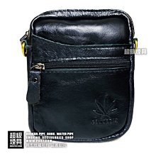 【P887 超級煙具】 專業煙具 精品包包 真牛皮手工系列-簡便型牛皮斜背包(腰包)(930021)