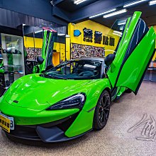 【熊獅貼膜】麥拉倫 McLaren 540C 車頂 AC柱 後照鏡 3M2080 M22消光黑 客製化設計 懸浮式車頂