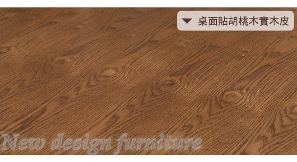 【N D Furniture】台南在地家具-橡膠木實木造型飯匙桌腳MDF實木皮180cm餐桌/6尺餐桌MC