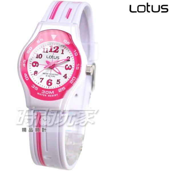 Lotus 時尚錶 小巧可愛 小圓錶日本機蕊 數字活力腕錶 女錶/學生錶/兒童手錶 TP2092L-07白桃【時間玩家】