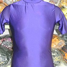貳拾肆棒球--日本帶回Mizuno victory stage短袖高領緊身衣 /日本製造/紫色/L