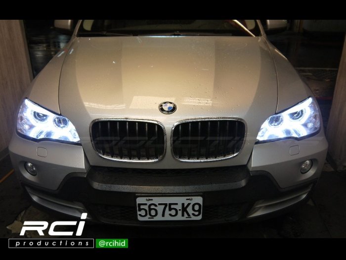 RC HID LED專賣店 秀山 BMW x5 E70 08-10 E70大燈 高亮度光圈 雙魚眼 遠近魚眼大燈組 B