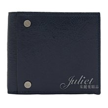 【茱麗葉精品】【全新精品 優惠中】BALENCIAGA 巴黎世家 542001 裝飾鉚釘對開4卡零錢短夾.海軍藍 預購