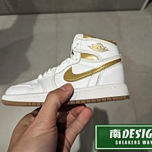 南🔥2024 2月 NIKE Jordan 1 Retro OG 高筒 皮革 抓地 中童 白金 FD2597-107