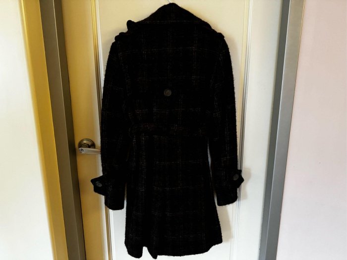 KOOKAI(40號)  深咖格紋毛料外套