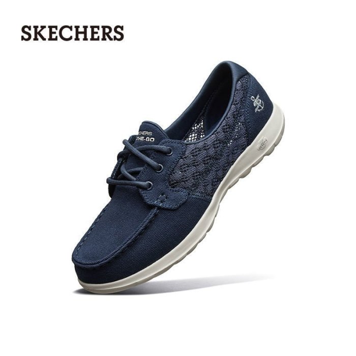 100原廠％Skechers斯凱奇ON THE GO緩震健步鞋女蕾絲花紋帆布鞋休閑鞋16421