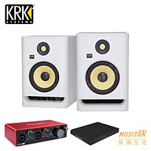 【民揚樂器】KRK Rokit RP7G4 白 主動式監聽喇叭 音響喇叭 錄音室喇叭 優惠加購錄音介面 喇叭墊