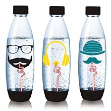 【大頭峰電器】Sodastream 嬉皮士水滴寶特瓶1L-三入