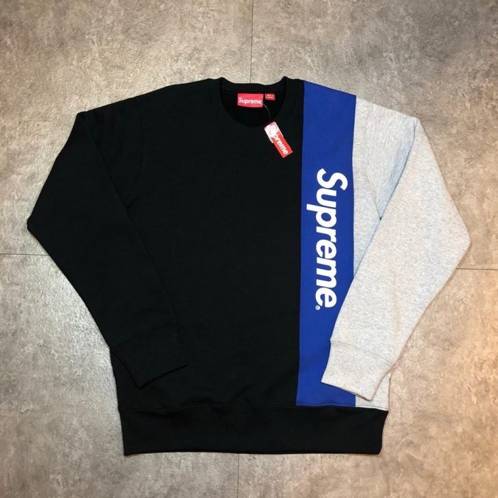 【Faithful】SUPREME PANELLED CREWNECK 黑M