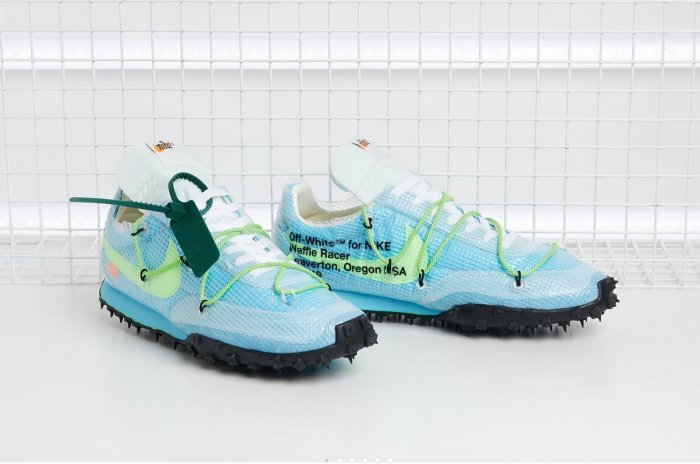 [Butler] 最後現貨 OFF-WHITE x Nike Waffle Racer 女版 藍綠 CD8180-400